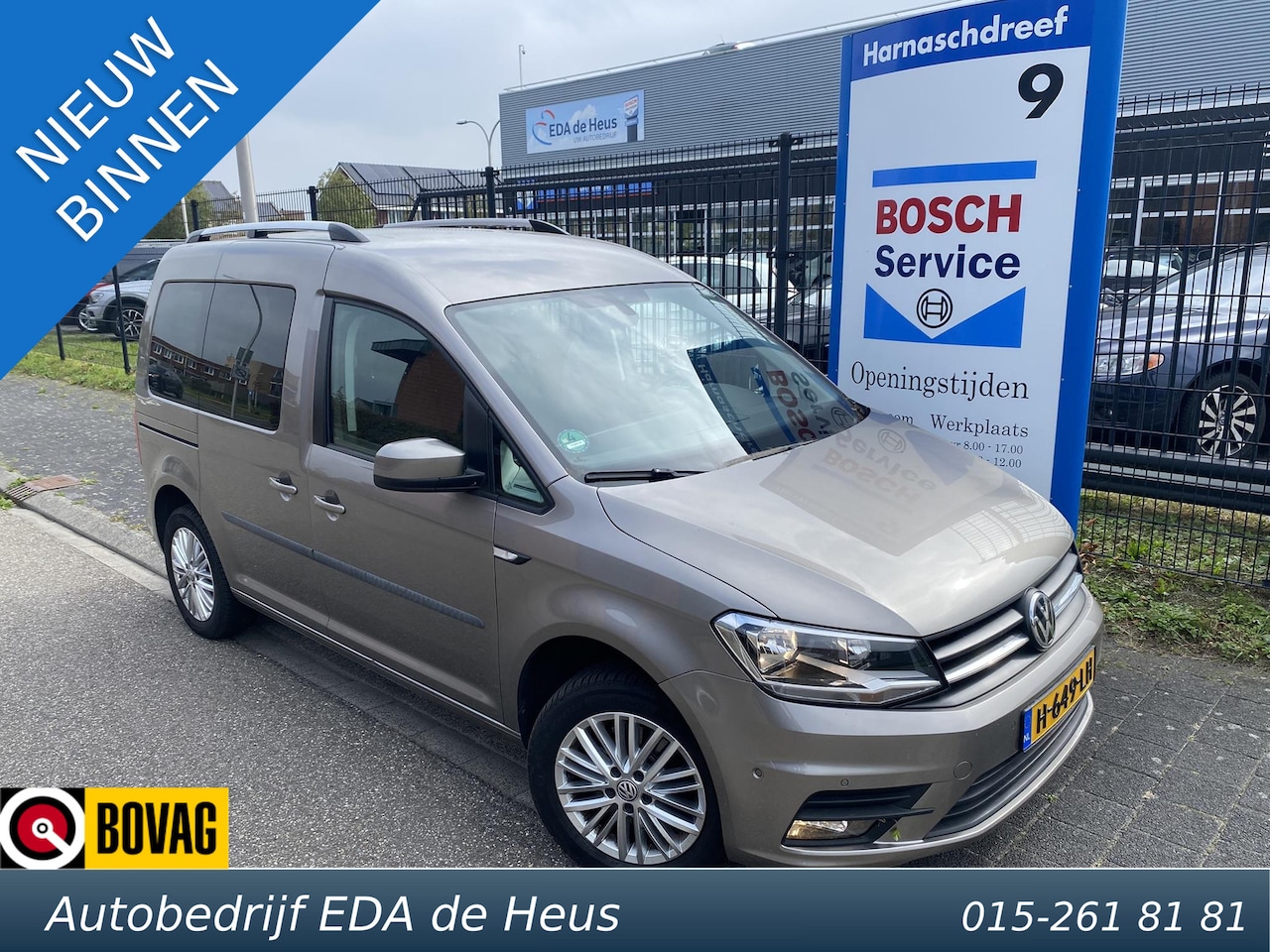 Volkswagen Caddy - 1.4 TSi 130pk DSG-automaat Family Life met o.a. navi, cruise, donker glas, camera, etc. - AutoWereld.nl