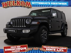 Jeep Wrangler Unlimited - 4xe 380PK Sahara | Leder Interieur | 4WD | Trekhaak | Parkeerhulp | Cabrio soft top
