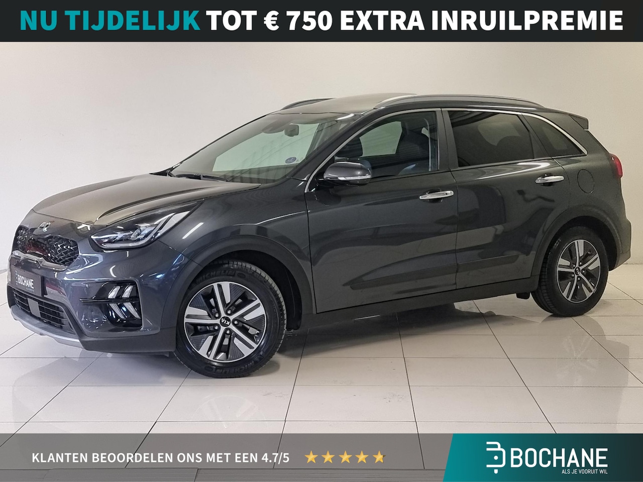 Kia Niro - 1.6 GDi Hybrid ExecutiveLine | Open dak | Lederen bekleding | Navigatie | - AutoWereld.nl