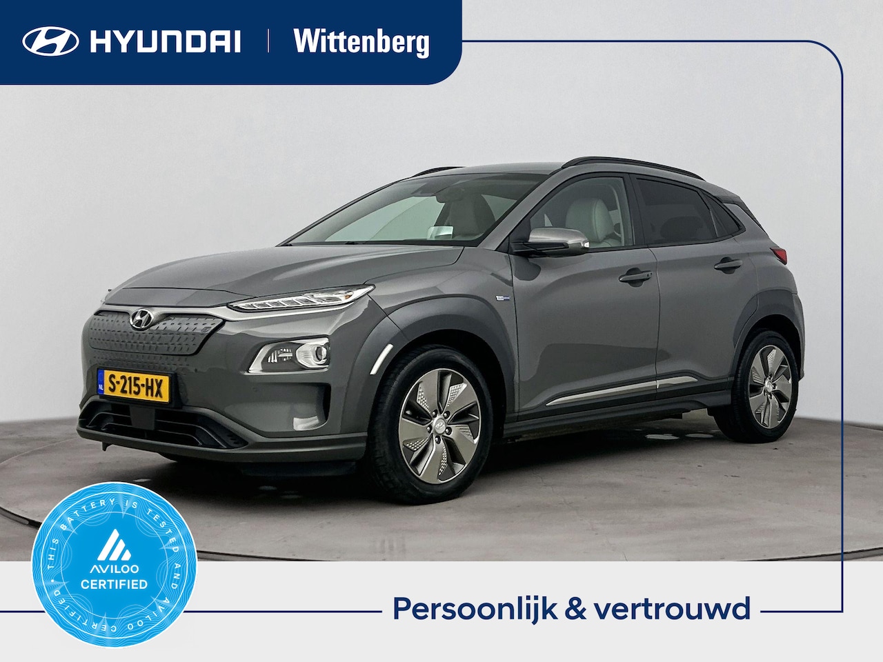 Hyundai Kona Electric - Premium 64 kWh | Uniek leder | Head up display | Carplay & Navi | Stoel verwarming & venti - AutoWereld.nl