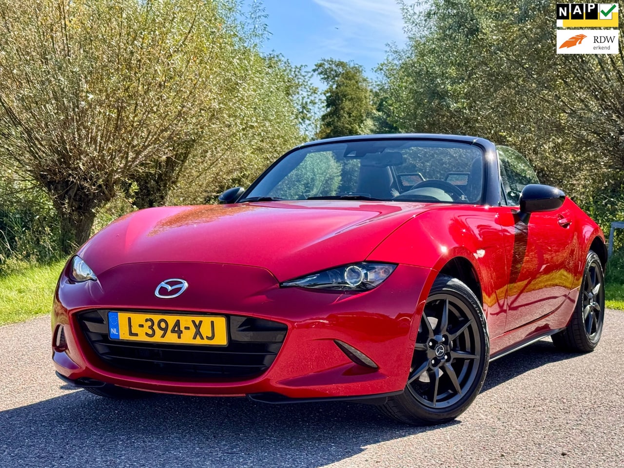 Mazda MX-5 - 1.5 SkyActiv-G 131 GT-M Leer Airco Stoelverwarming Carplay Navi Nieuwe APK - AutoWereld.nl