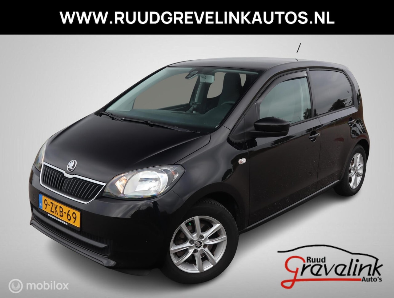 Skoda Citigo - 5Drs Navigatie Airco Cruise Control DonkerGlas Lichtmetalen Velgen - AutoWereld.nl