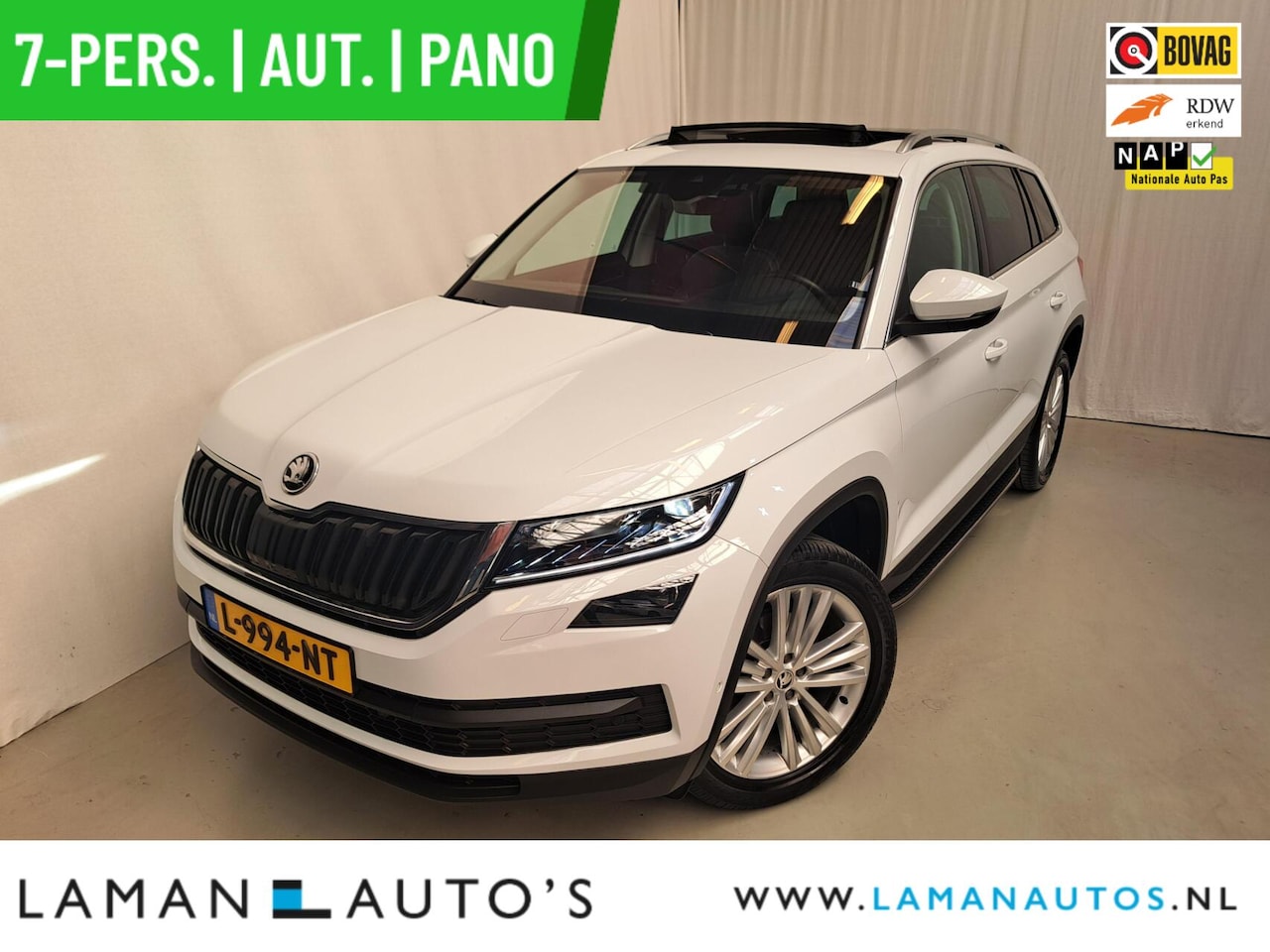 Skoda Kodiaq - 1.5 TSI 150pk DSG Limited Business Edition Plus 7P Aut. | Panorama Open dak Virtual Leder/ - AutoWereld.nl
