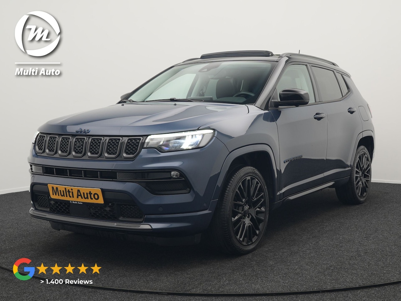 Jeep Compass - 4xe 240 Electric S Plug In Hybrid 240pk Dealer O.H PHEV | Panodak | Adaptive Cruise | 360 - AutoWereld.nl