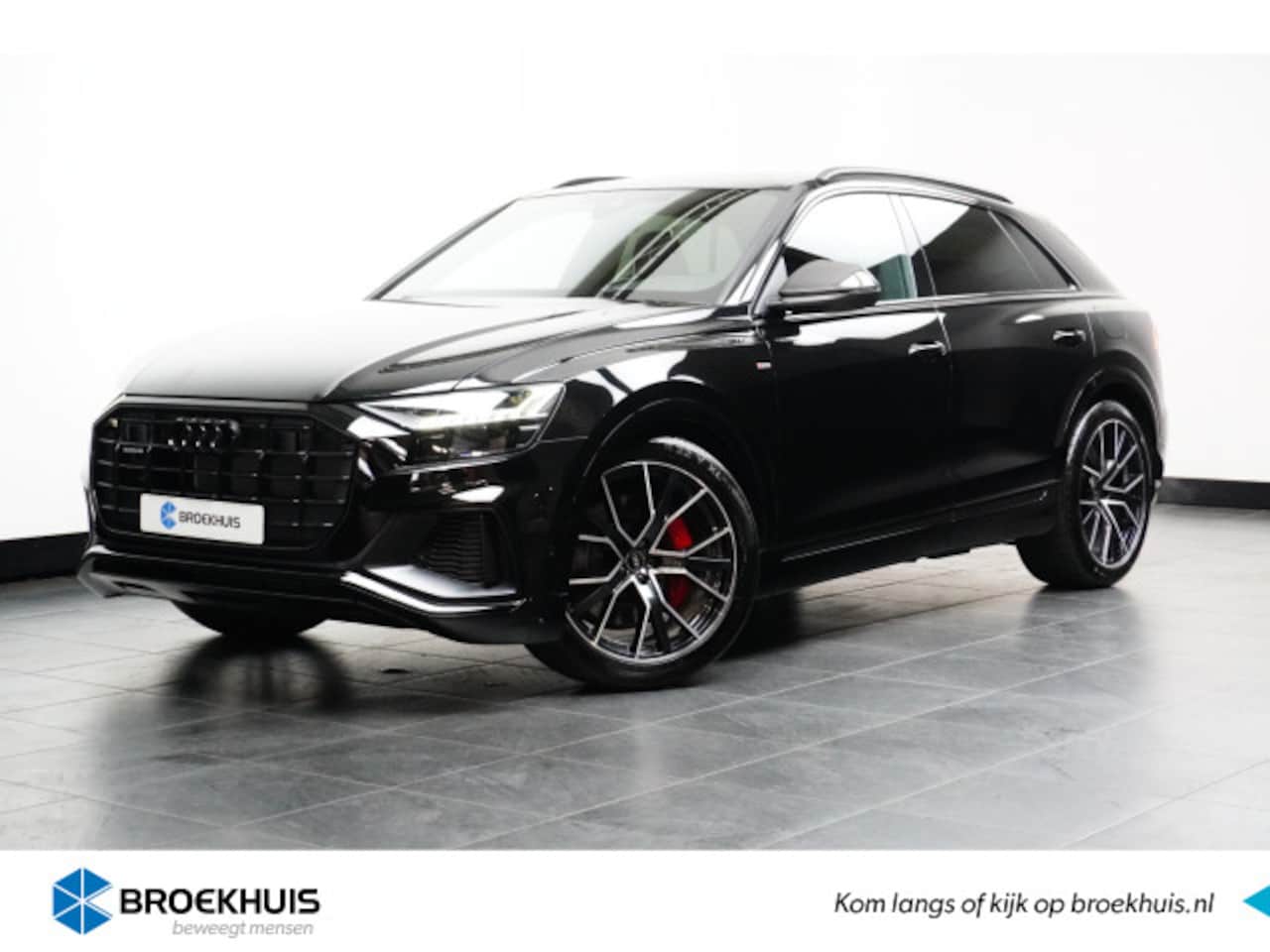 Audi Q8 - 60 TFSI e quattro Pro Line S Competition | Panorama Dak | Valcona Lederen Sportstoelen| Me - AutoWereld.nl