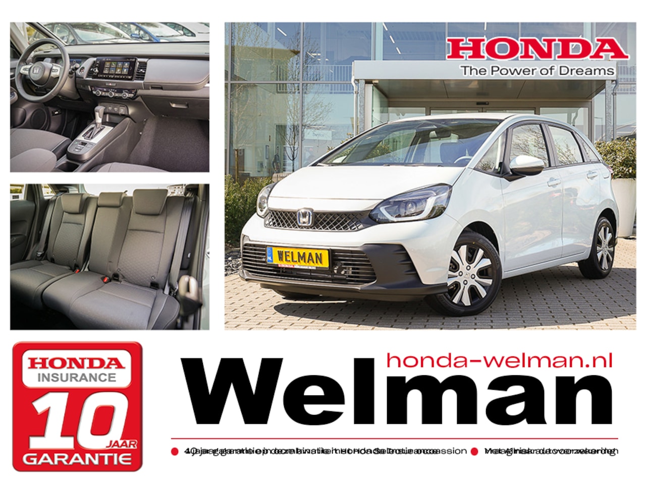 Honda Jazz - 1.5i e:HEV ELEGANCE - NIEUW - 122 PK - FULL HYBRID - AUTOMAAT - AutoWereld.nl