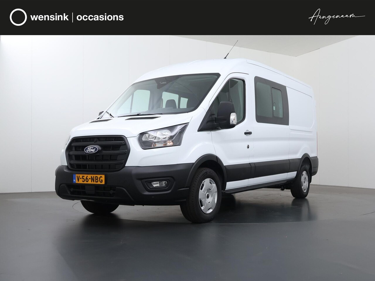 Ford Transit - 350 | 2.0 TDCI | L3 H2 | DUBBEL CABINE | TREND | TREKHAAK 2800 KG AHW | CLIMATE CONTROL | - AutoWereld.nl