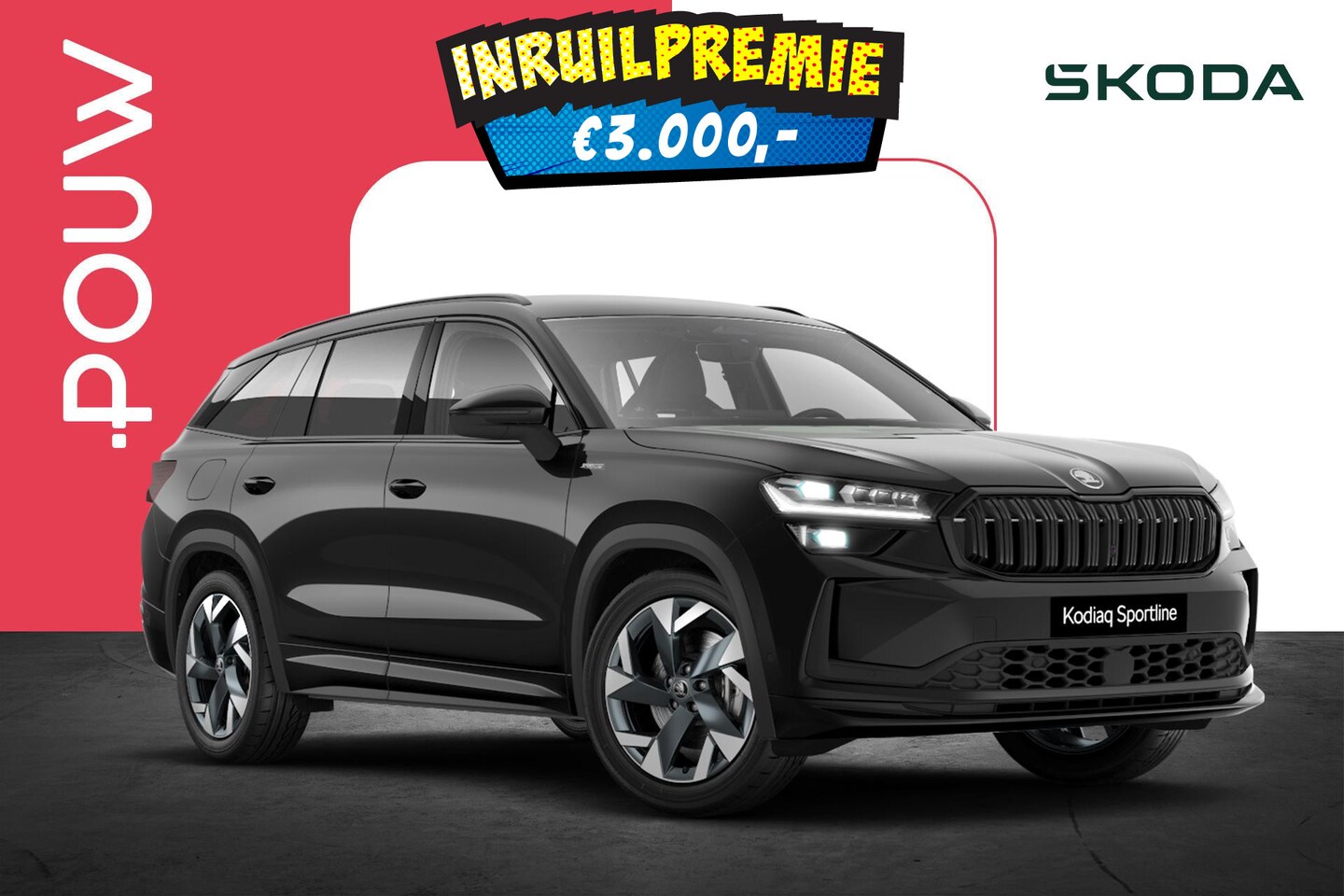 Skoda Kodiaq - 1.5 TSI 204pk DSG PHEV Sportline Business | Winter Pakket | Trekhaak | Parkeer Pakket - AutoWereld.nl