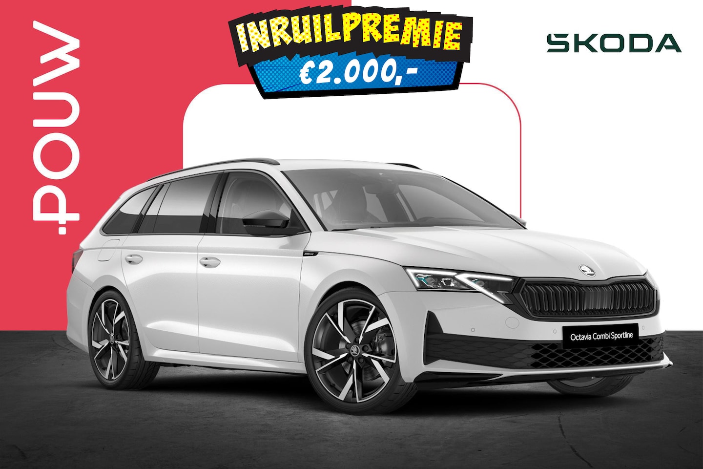 Skoda Octavia Combi - 1.5 TSI 150pk MHEV Sportline Tour | 19" Velgen | Trekhaak Wegklapbaar - AutoWereld.nl