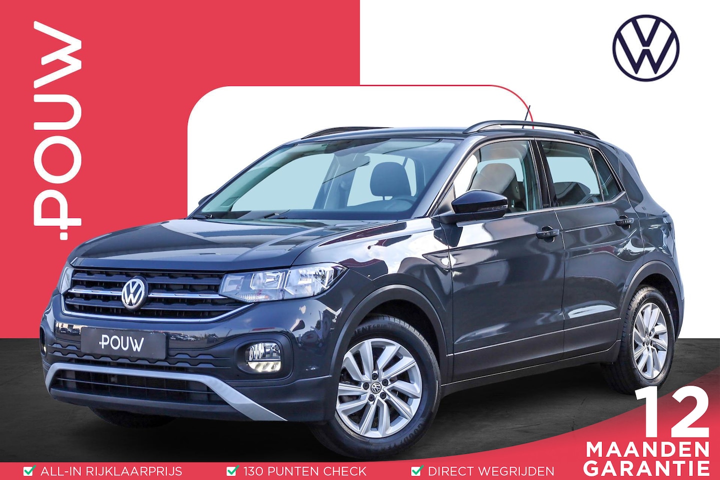 Volkswagen T-Cross - 1.0 TSI 95pk Life | Adaptive Cruise | Airco | DAB - AutoWereld.nl
