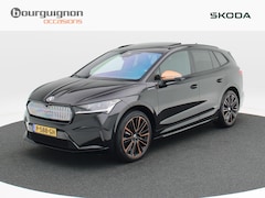 Skoda Enyaq iV - 80 Founders Edition Black 204 Pk | 360° Camera | Panorama Dak | Trekhaak | Carplay | Full