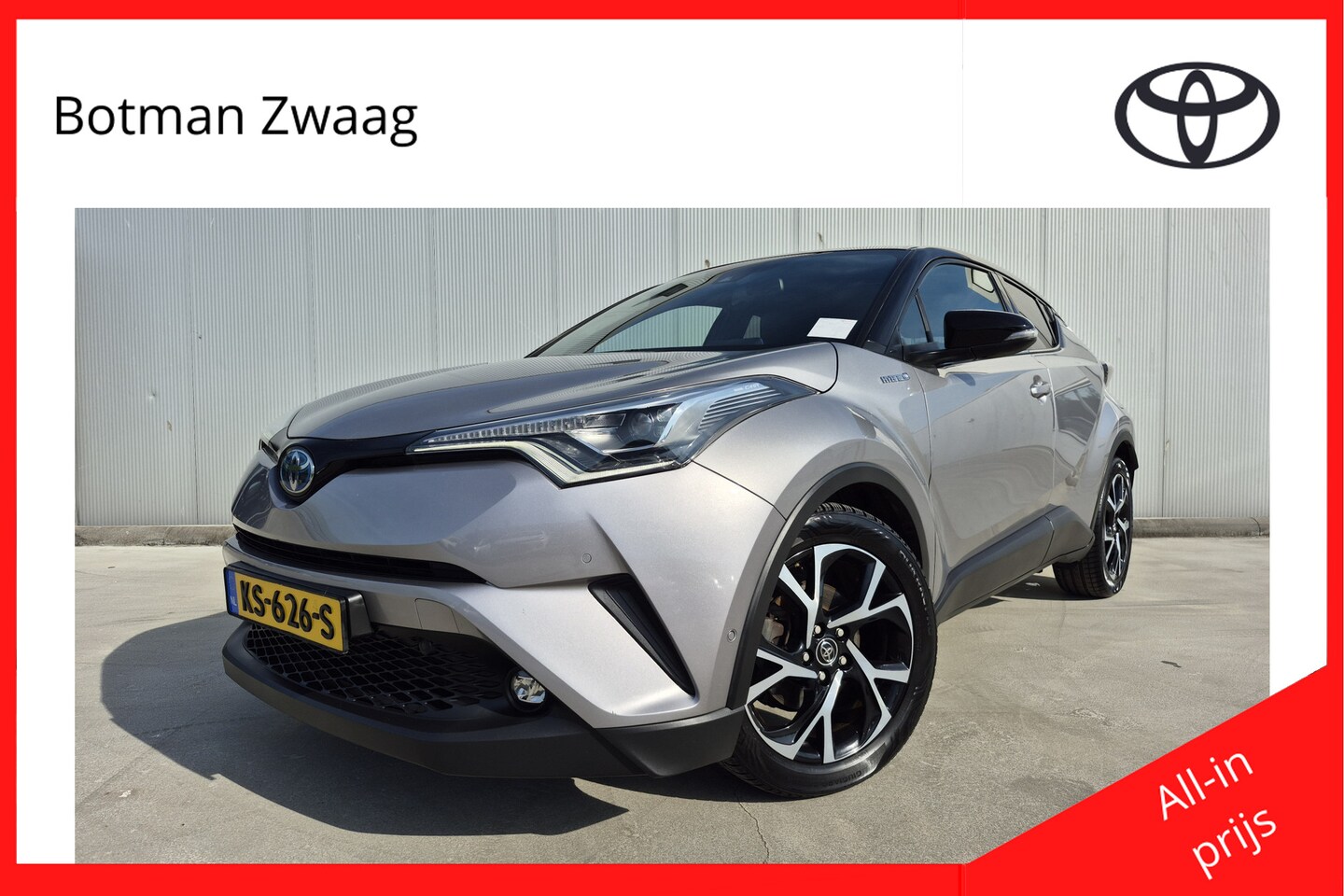 Toyota C-HR - 1.8 Hybrid Bi-Tone Plus | Lederen bekleding | Navigatie | Cruise control adaptief | DAB | - AutoWereld.nl