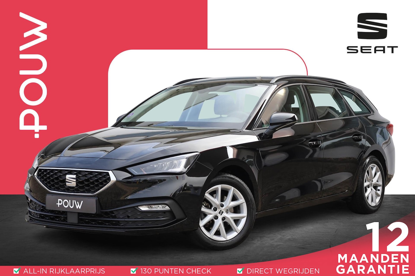SEAT Leon Sportstourer - 1.0 TSI 90pk Reference | Climate Control | Cruise Control | Apple Carplay / Android Auto | - AutoWereld.nl
