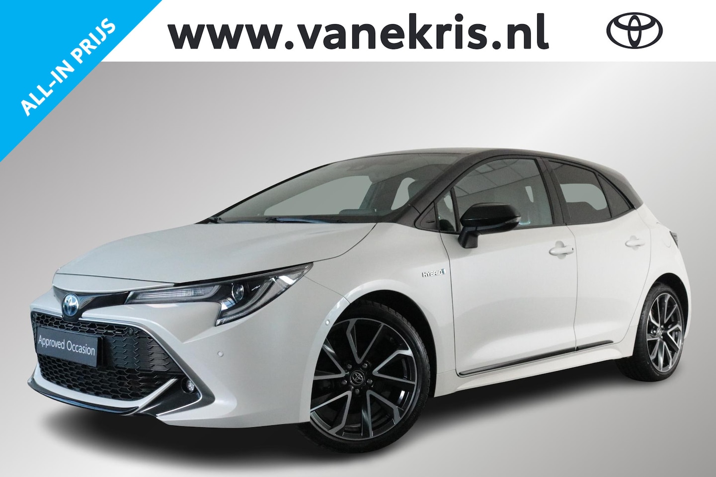 Toyota Corolla - 1.8 Hybrid Executive Bi-Tone Limited, Leder, Parkeersensoren, 18 inch LM velgen! - AutoWereld.nl