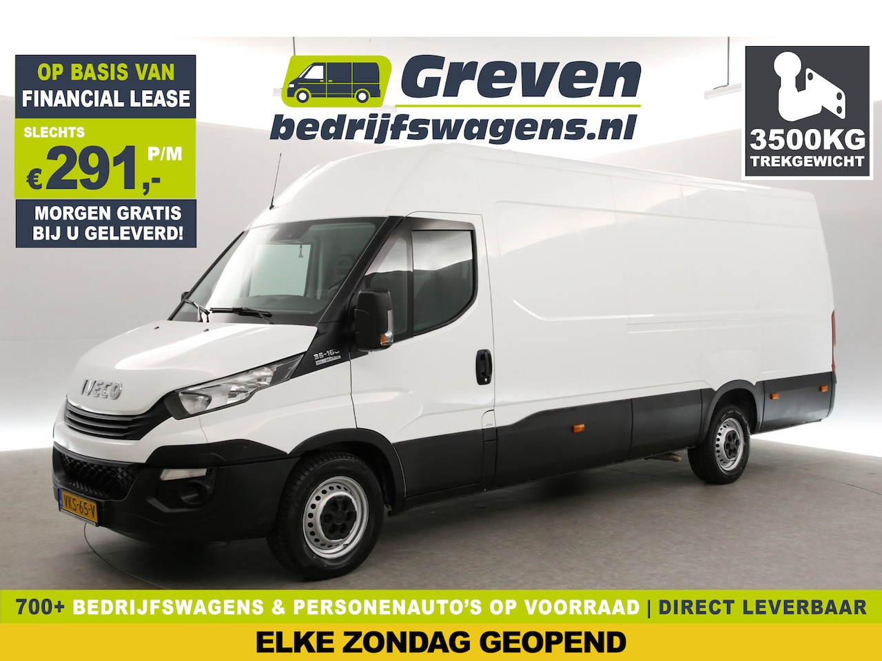 Iveco Daily - 35S16V 2.3 410 155PK L3H2 | 3500KG Trekgew. | Airco | 3-Zits | Parkeersensoren - AutoWereld.nl