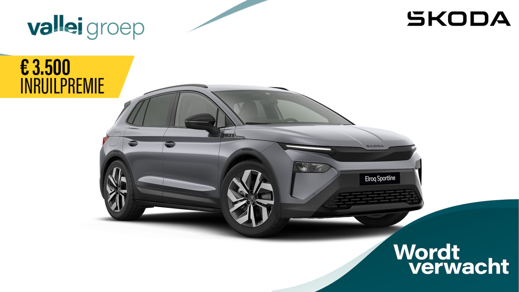 Skoda Elroq - Sportline Elektromotor 210 kW / 286 PK SUV | Matrix LED | Camera | Trekhaak | Stoel-/achte - AutoWereld.nl