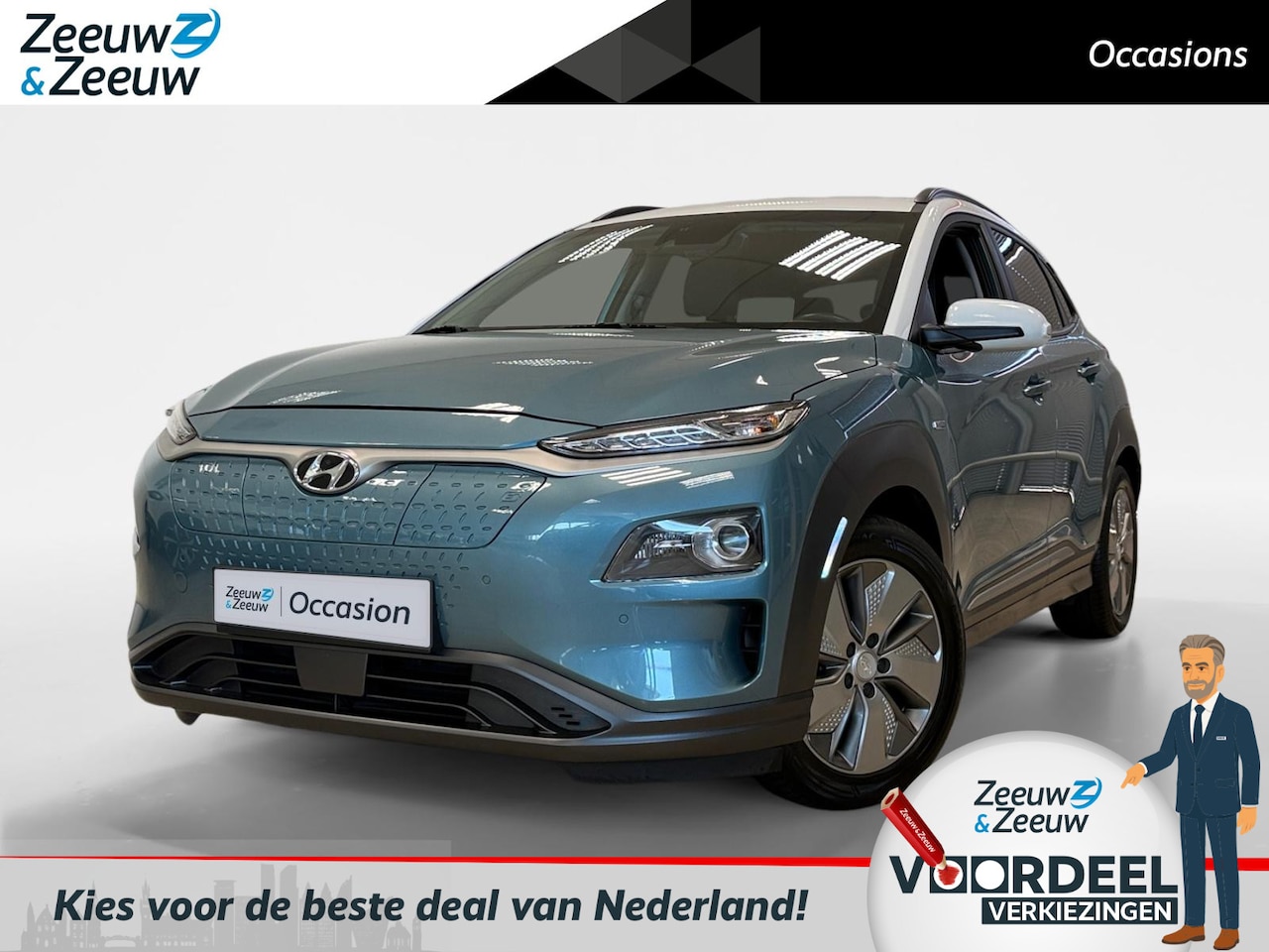 Hyundai Kona Electric - EV | 64 KWH | COMFORT | NAVI | CAMERA | DEALERONDERHOUDEN | - AutoWereld.nl