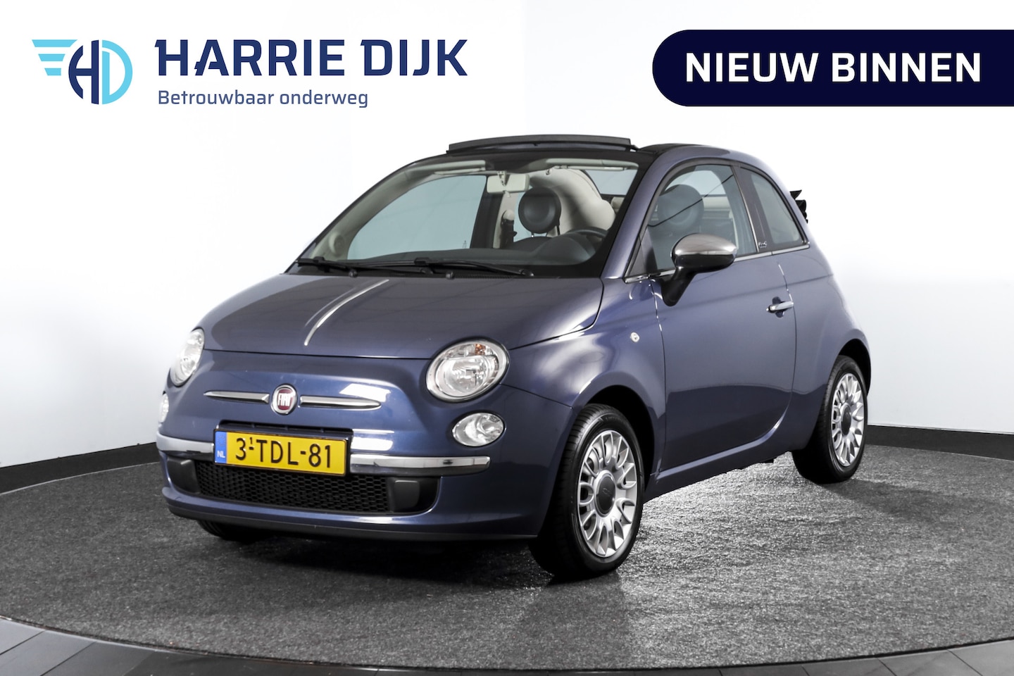 Fiat 500 C - 1.0 TwinAir Easy 66 PK | Open dak | PDC | Airco | Radio/CD-speler | LM 15" | - AutoWereld.nl