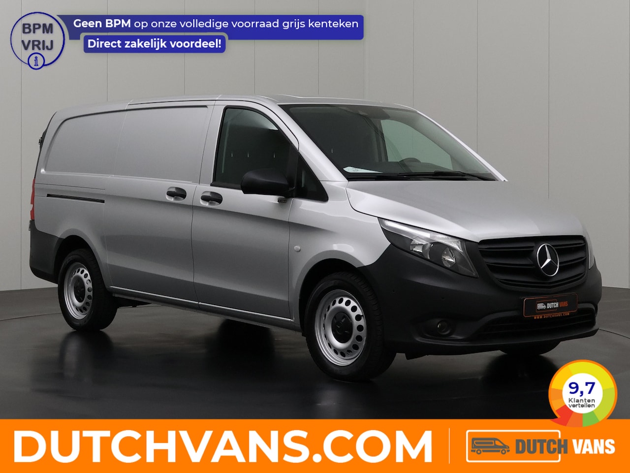 Mercedes-Benz Vito - 116CDi 9G-Tronic Automaat Lang | Navigatie | Airco | Cruise | 3-Persoons - AutoWereld.nl