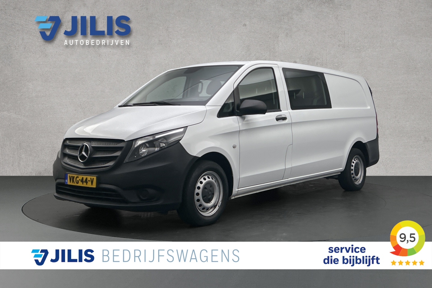 Mercedes-Benz Vito - 116 CDI Extra Lang DC | Trekhaak | Cruise control | Parkeersensoren | Bluetooth | Airco - AutoWereld.nl