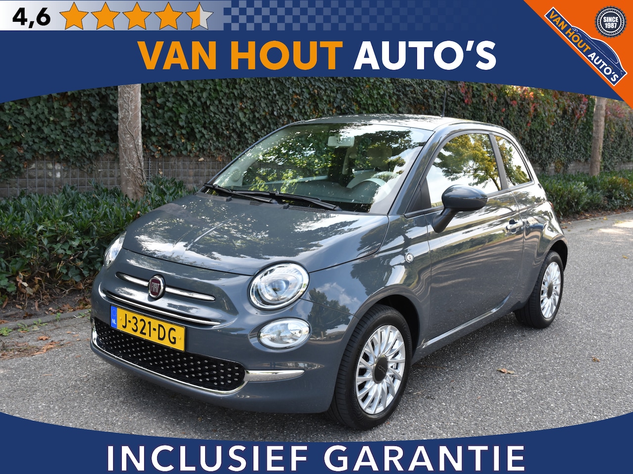 Fiat 500 - 1.0 Hybrid Lounge | CARPLAY | NAVI - AutoWereld.nl