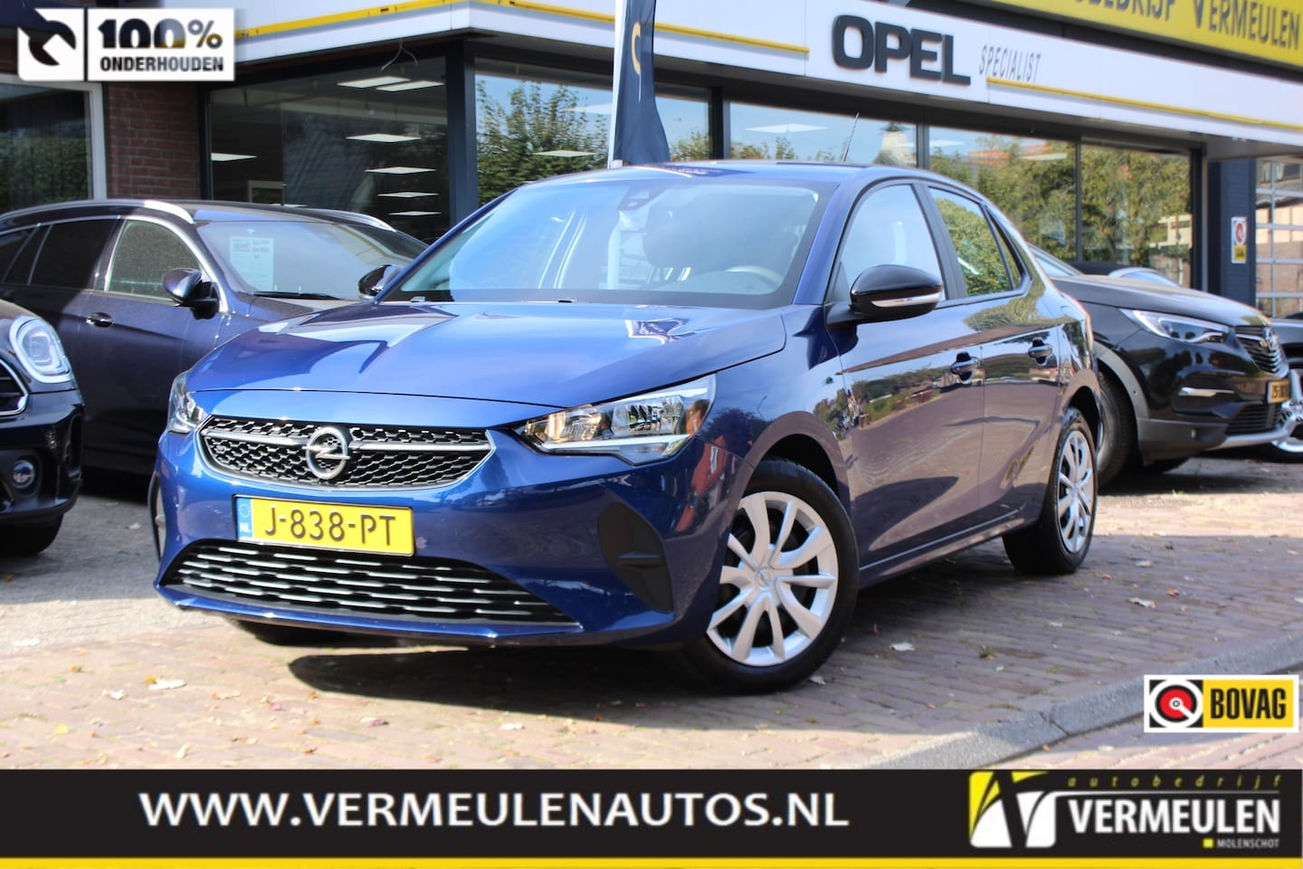 Opel Corsa - 1.2 Turbo 100PK Edition + Airco/ Cruise/ Bluetooth/ NL auto - AutoWereld.nl
