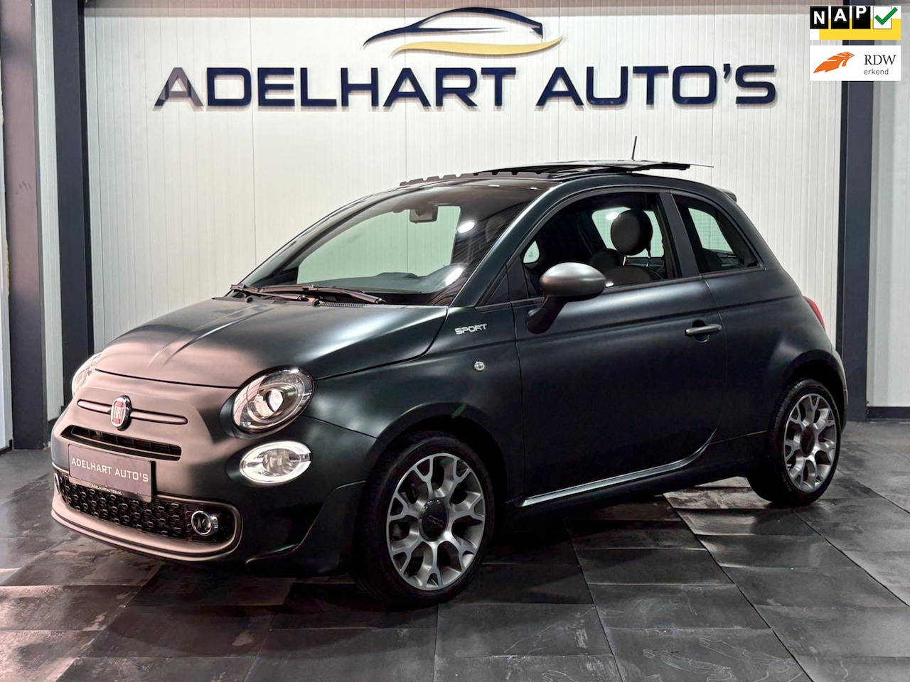 Fiat 500 - 1.0 Hybrid Sport / Panoramadak / Navigatie / Carplay / Climate control / Cruise controle - AutoWereld.nl