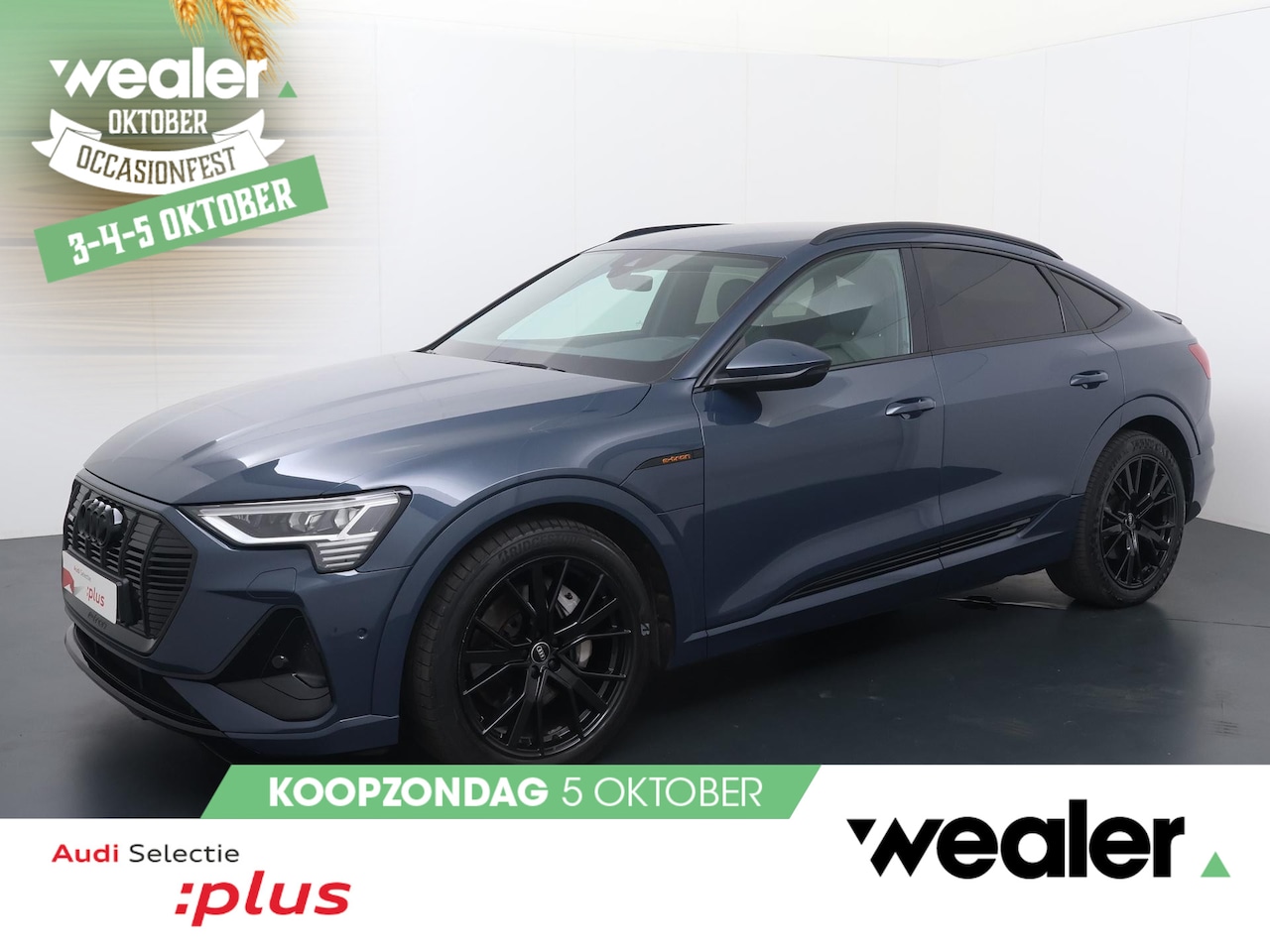 Audi e-tron Sportback - 55 quattro S edition 95 kWh | 408 PK | | SoH 94% |  Navigatie | Luchtvering | Trekhaak | A - AutoWereld.nl