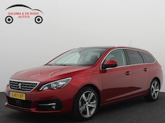 Peugeot 308 SW - 1.2 PureTech Blue Lease Premium 131PK / DRIEM VV / PANORAMADAK / COGNAC LEDER / STOELVERW