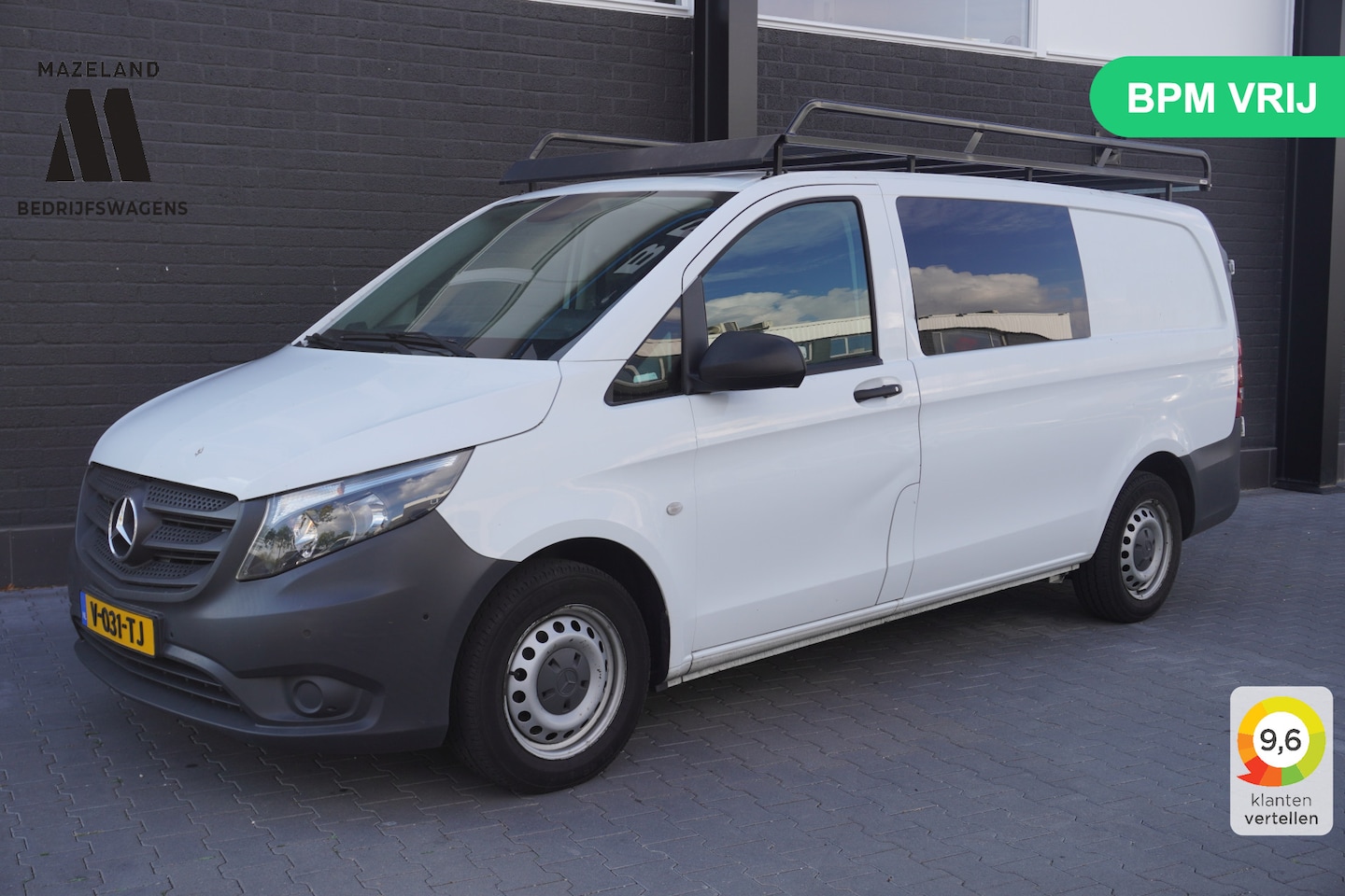 Mercedes-Benz Vito - 111 CDI Lang Dubbele Cabine EURO 6 - Airco - Navi - Cruise - PDC - €17.950,- Excl. - AutoWereld.nl