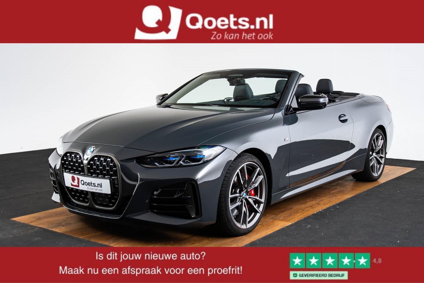 BMW 4-serie Cabrio - M440i xDrive High Executive M Carbon Exterieur pakket - Elektrische verwarmde voorstoelen - AutoWereld.nl