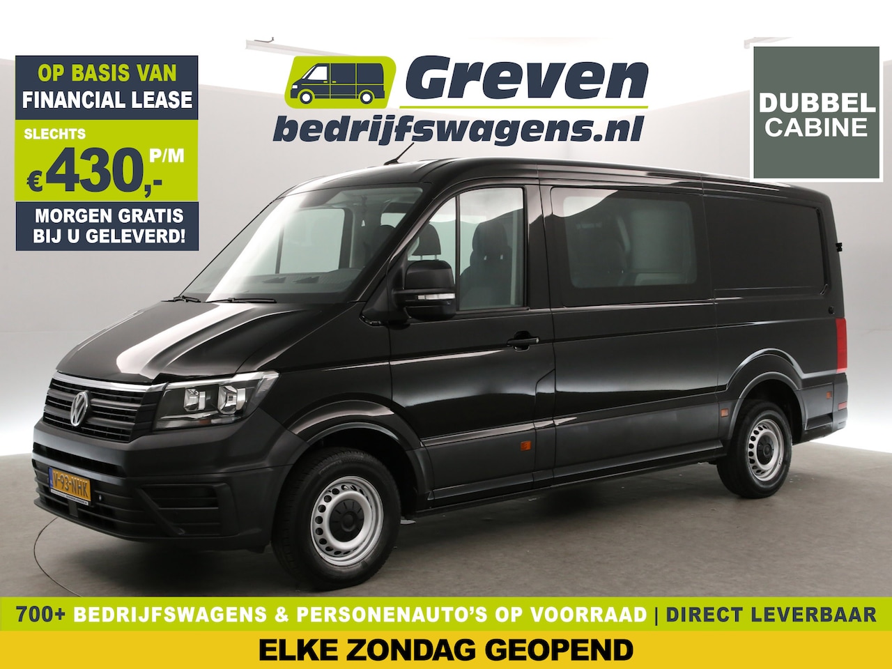 Volkswagen Crafter - 35 2.0 TDI L3H2 | 140PK | DC | 7-Zits | 3000kg Trekhaak | Automaat | Airco | Cruise | Came - AutoWereld.nl