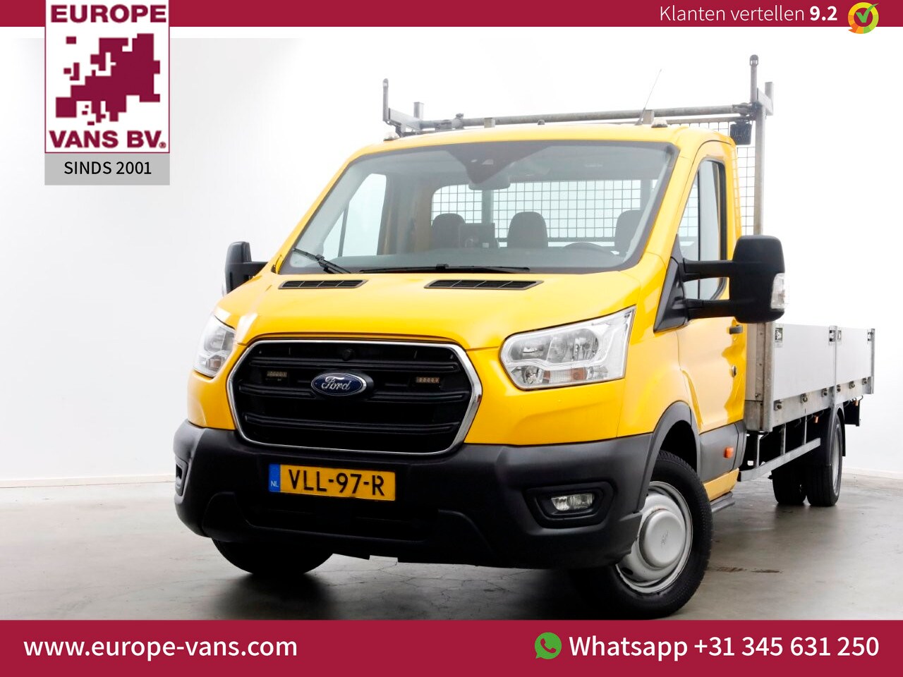 Ford Transit - 470 2.0 TDCI 170pk L5H1 Trend XXL Open Laadbak L500cm Trekhaak 3500kg 09-2021 - AutoWereld.nl