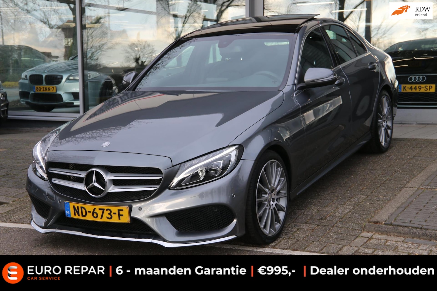 Mercedes-Benz C-klasse - 180 AMG Sport Edition AMG PANO-DAK NL-AUTO NAP! - AutoWereld.nl