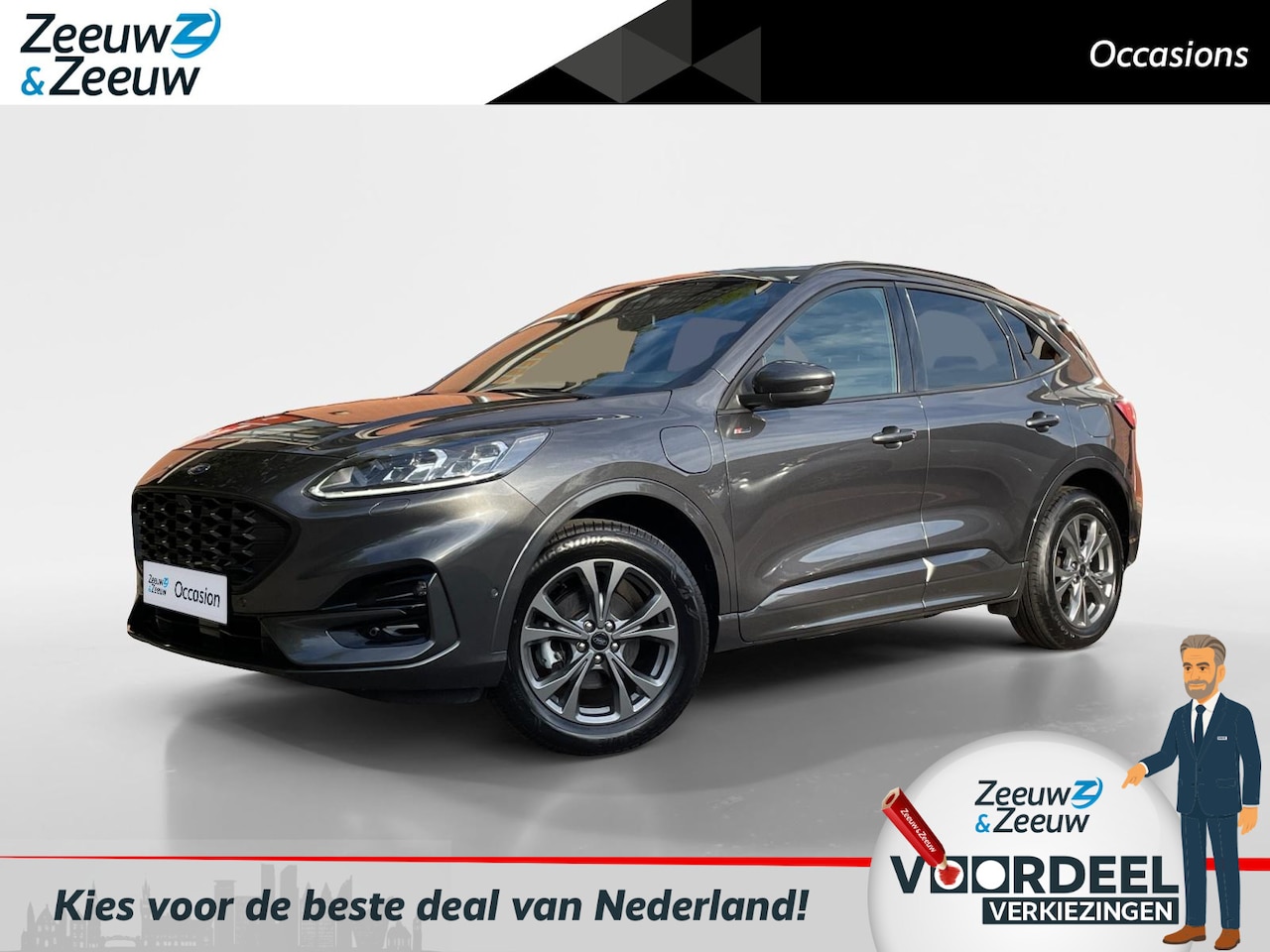 Ford Kuga - 2.5 PHEV ST-Line X | Adaptieve Cruise Control | BLIS | Winter Pack | El. verstelbare Bestu - AutoWereld.nl
