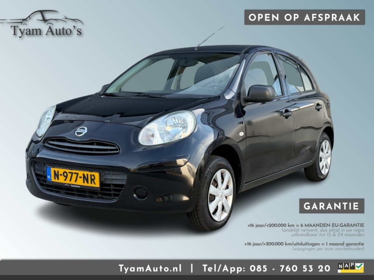 Nissan Micra - 1.2 ACENTA / AIRCO BLUETOOTH AUX * 6 MAANDEN GARANTIE - AutoWereld.nl