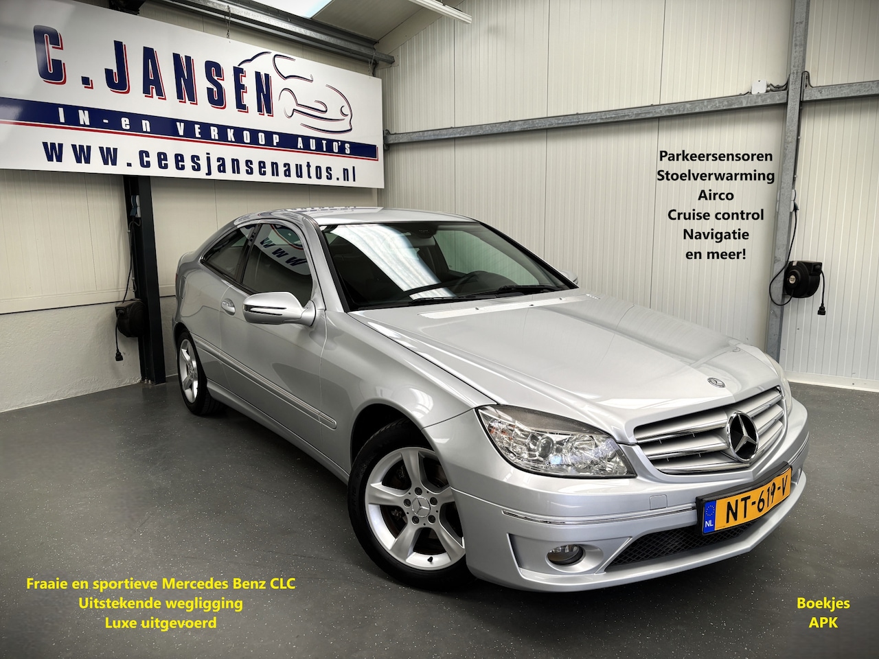 Mercedes-Benz CLC-klasse - CLC 180 K. Prestige SUPER MOOI !! | Airco | Audio 50 APS | Audio-navigatiesysteem - AutoWereld.nl
