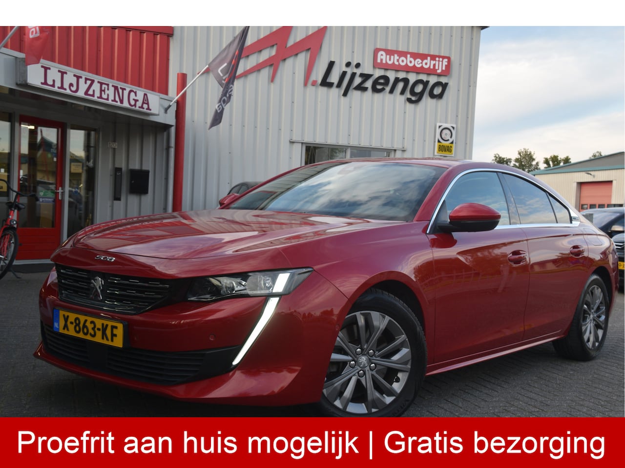 Peugeot 508 - 1.6 HYbrid Blue Lease Allure Carplay | Leer | LED | Keyless | DAB | Getinte ramen - AutoWereld.nl
