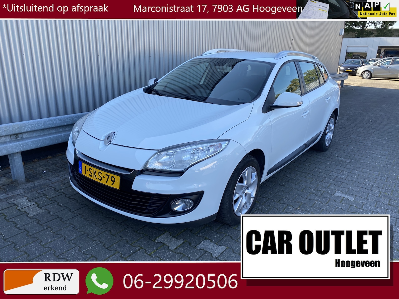 Renault Mégane Estate - 1.2 TCe Expression 168Dkm.NAP, Clima, Navi, CC, LM, Trekh, nw. APK – Inruil Mogelijk – - AutoWereld.nl