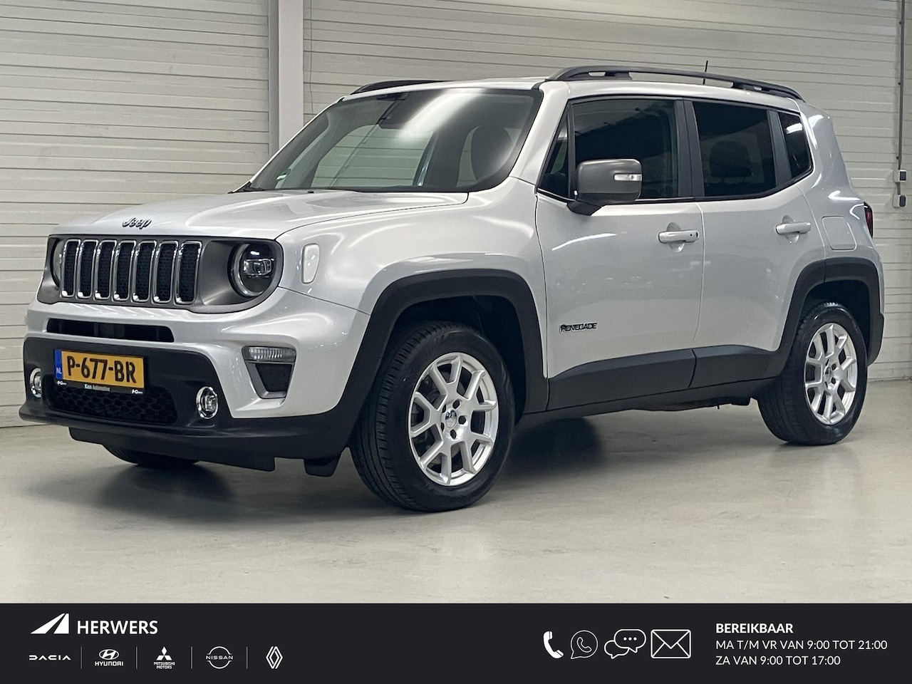 Jeep Renegade - 4xe 190 Plug-in Hybrid Electric Limited / Nederlandse Auto / Lederen Bekleding / Navigatie - AutoWereld.nl