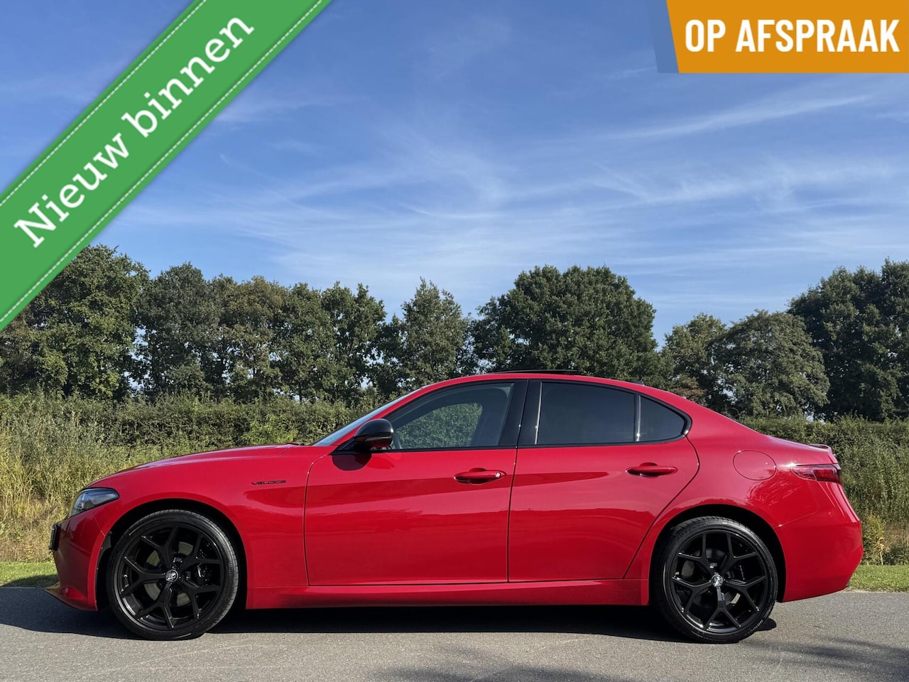 Alfa Romeo Giulia - 2.0 T Veloce Q4 Rosso, Pano, 19 inch, Vol! - AutoWereld.nl