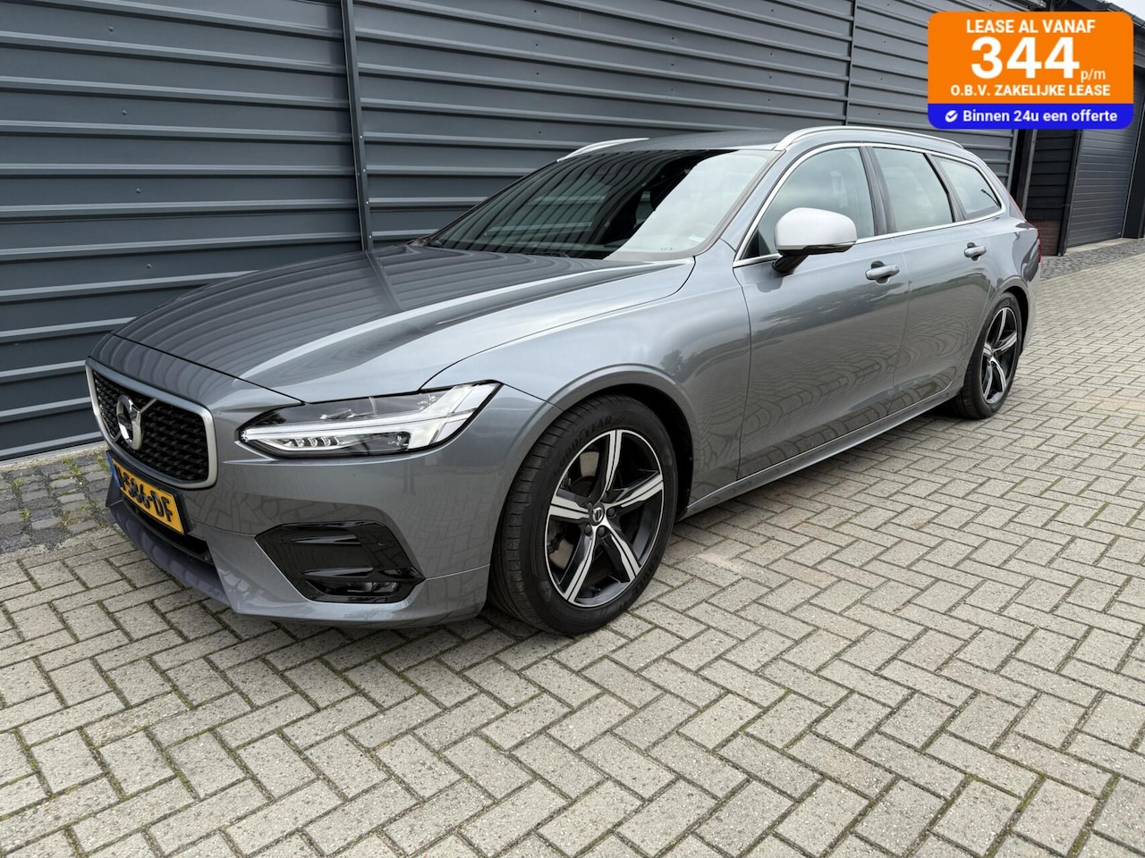 Volvo V90 - 2.0 T4 R-Design Sport Leder ACC Navi Wegkl.Trekhaak - AutoWereld.nl