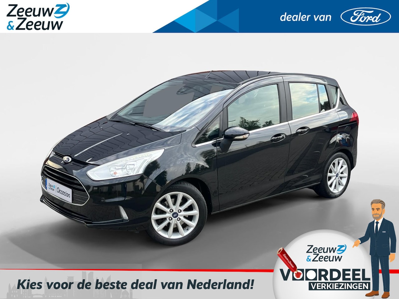 Ford B-Max - 1.0 EcoBoost Titanium | Camera | Voorruitverwarming | Navigatie | Cruise Control | Climate - AutoWereld.nl