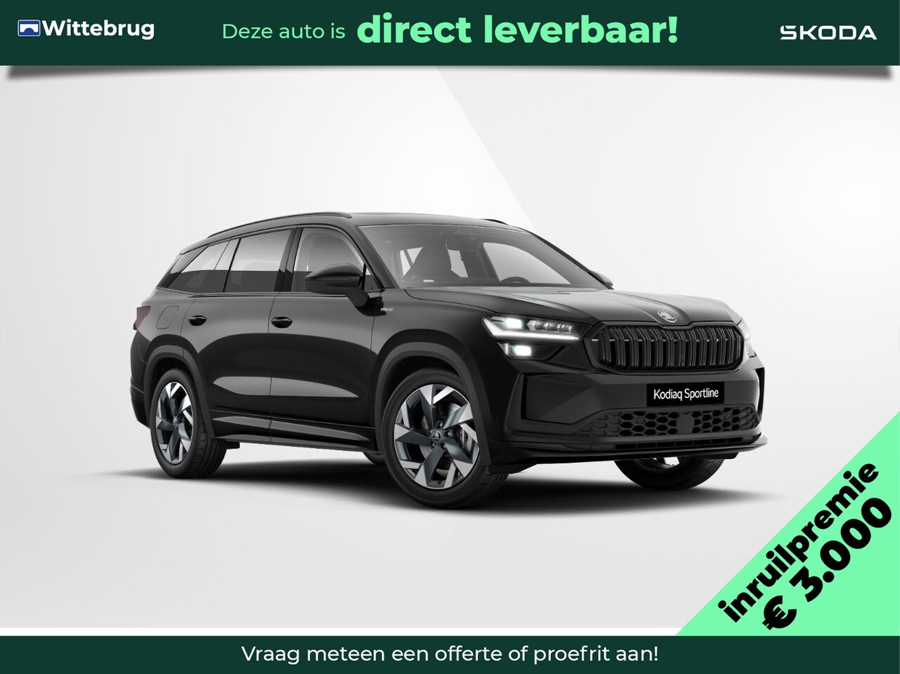 Skoda Kodiaq - 1.5 TSI MHEV Sportline Business 7p. / Derde zitrij / Trekhaak wegklapbaar / Panoramadak / - AutoWereld.nl
