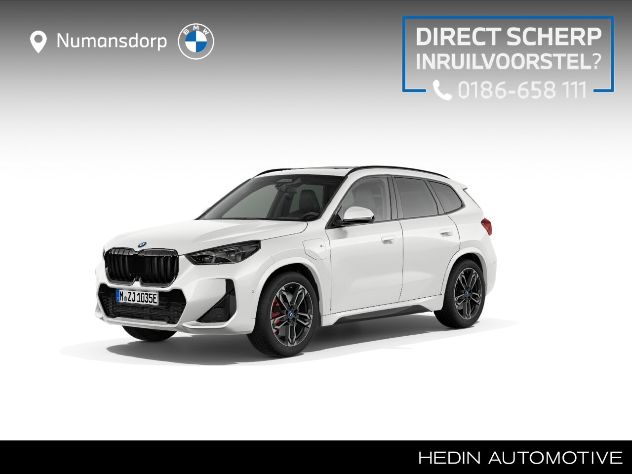 BMW X1 - xDrive30e | Panorama | Wit metallic | M-Sport Pro | Trekhaak | Harman/kardon | 360 cam | C - AutoWereld.nl