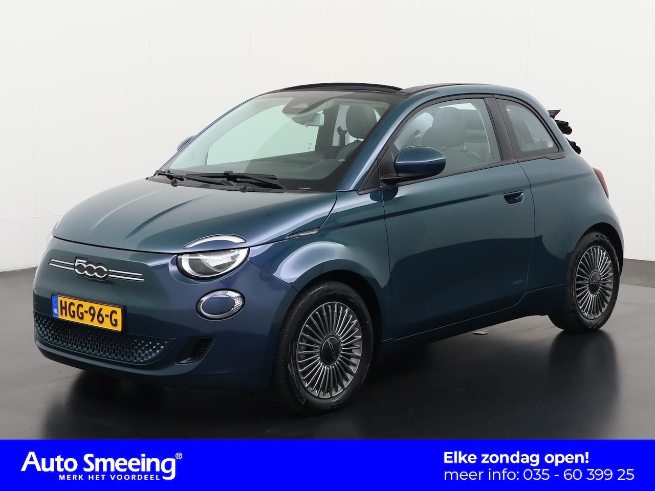 Fiat 500e - Cabrio La Prima 42 kWh | Navigatie | Apple Carplay | Parkeersensor | Zondag Open! - AutoWereld.nl