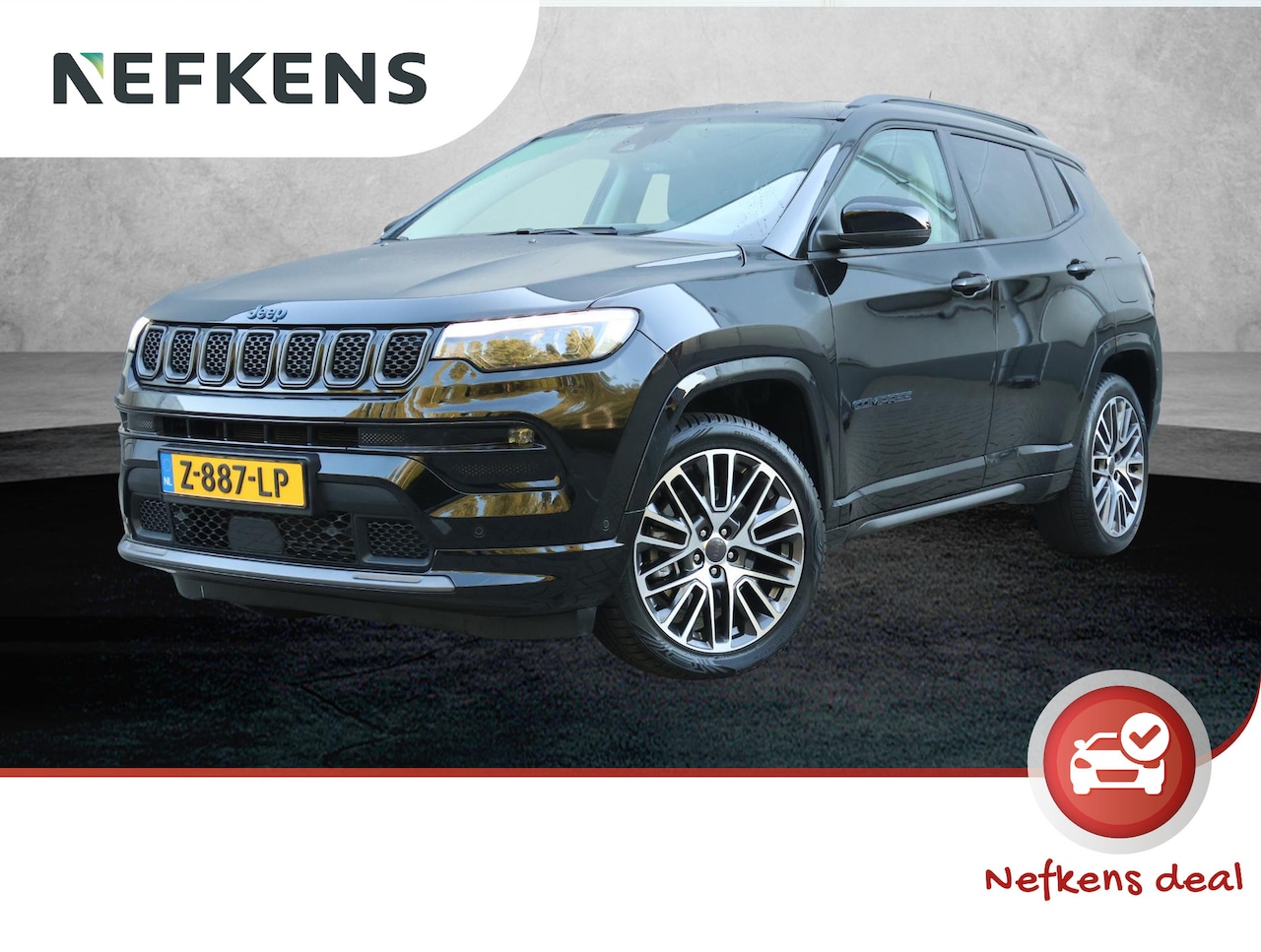 Jeep Compass - 4xe 240 Plug-in Hybrid Electric Summit | Elektrische bestuurdersstoel | Navigatie | Verwar - AutoWereld.nl