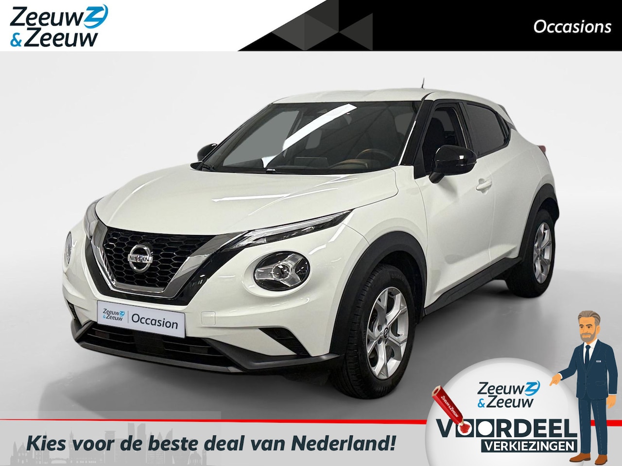 Nissan Juke - 1.0 DIG-T Acenta AIRCO CAMERA STOELVERWARMING APPLE CARPLAY ANDROID AUTO CRUISE CONTROLE H - AutoWereld.nl