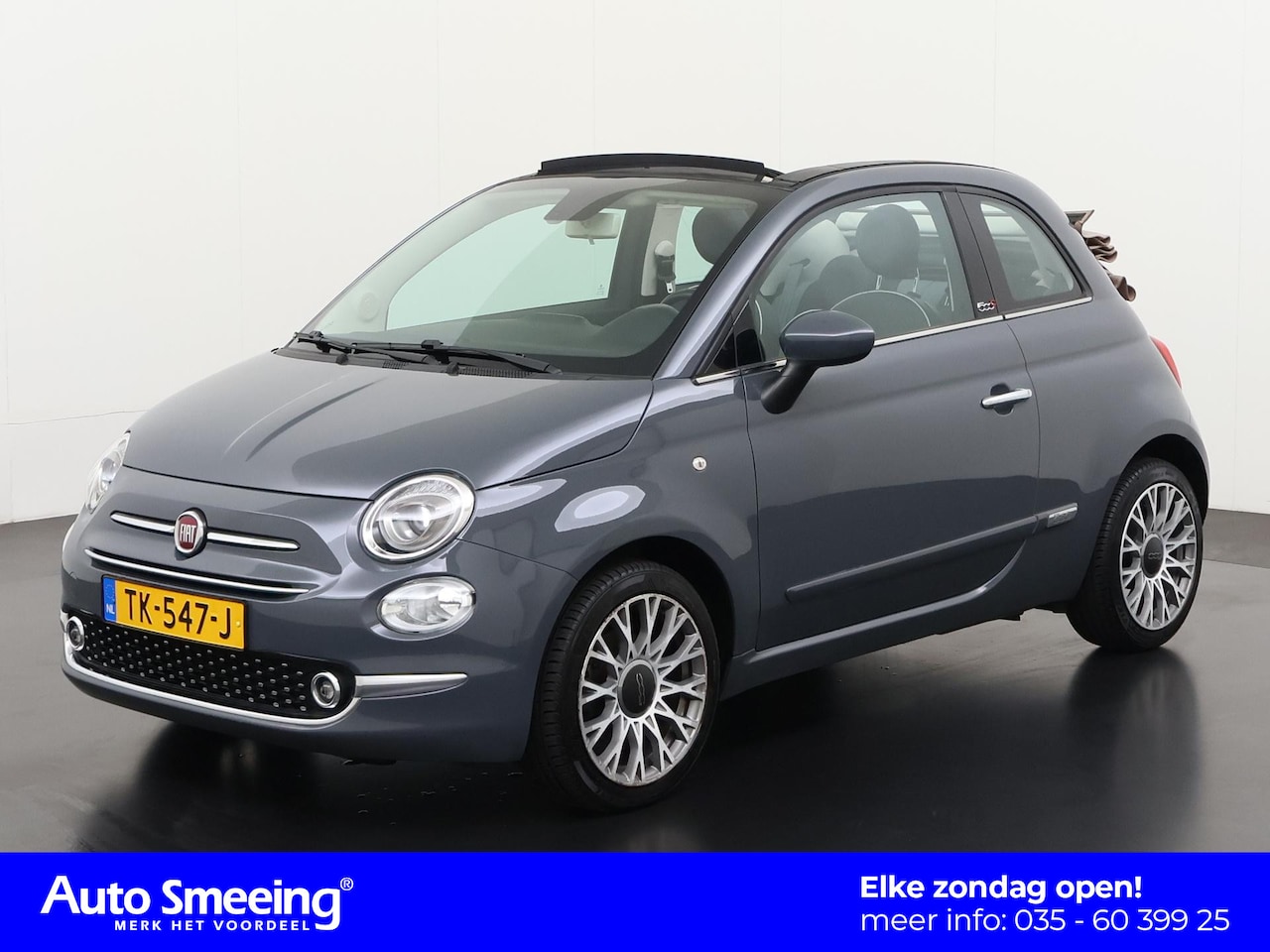 Fiat 500 C - 0.9 TwinAir Turbo Lounge | Navigatie | 15" LM | Zondag Open! - AutoWereld.nl