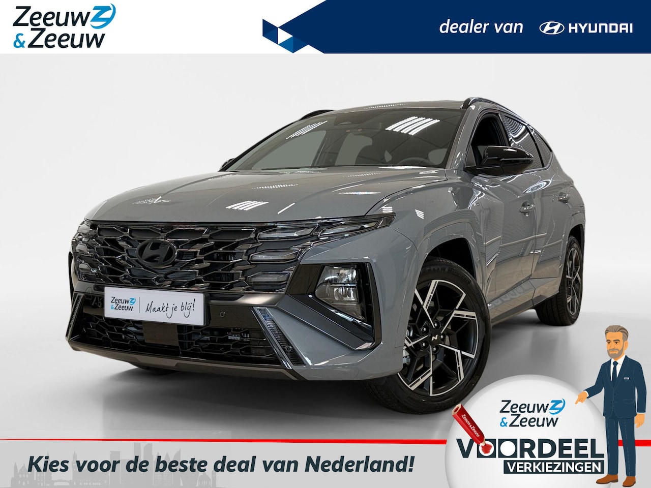 Hyundai Tucson - 1.6 T-GDI PHEV N LINE BUSINESS | NAVI | 19'' LM VELGEN | CRUISE CONTROL | DODEHOEK | - AutoWereld.nl